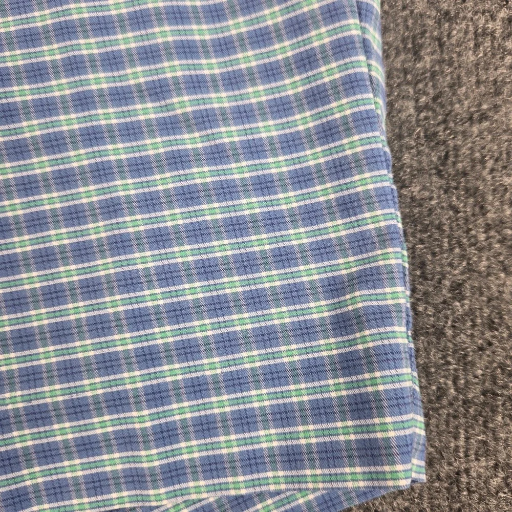 Polo Ralph Lauren Men's 33 Blue Green Plaid Stretch Classic Fit Shorts Preppy